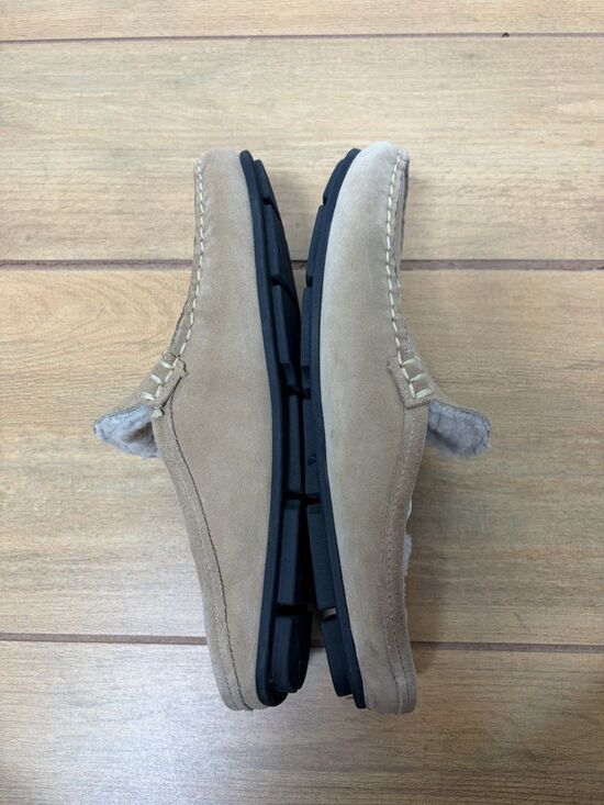 Allen Edmonds Sebastian Slide on Slipper in Bone Suede Size 9